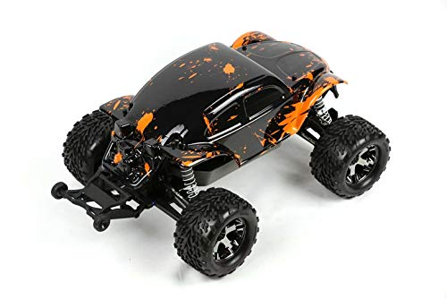 SummitLink Custom Body Muddy Orange Over Black Compatible for 1/10 Scale RC Car or Truck (Truck not Included) STB-BR-02