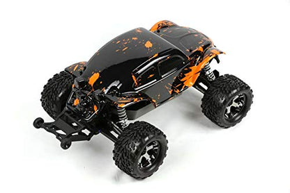 SummitLink Custom Body Muddy Orange Over Black Compatible for 1/10 Scale RC Car or Truck (Truck not Included) STB-BR-02