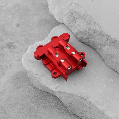 OTOTEC RC Car Rear Diff Cover Aluminum 7075 Differential Cover Compatible with ARRMA 1/18 Granite Typhon Mojave Grom Nascar, Red - color: Red