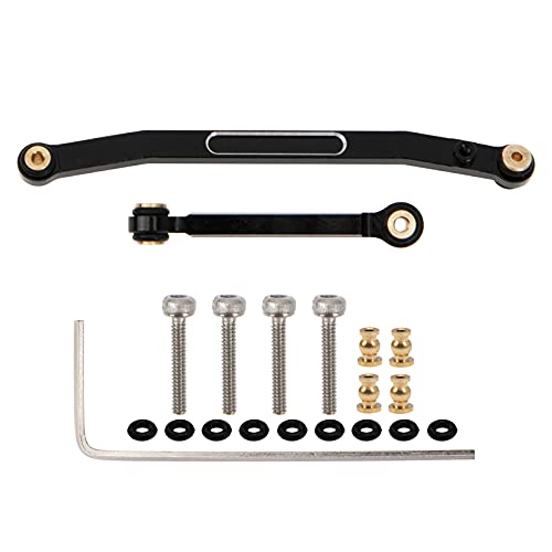 Aluminum Steering Servo Rod Tie Links Drag Linkage Compatible with Axial SCX24 AXI90081 AXI00002 1/24 RC Crawler Car