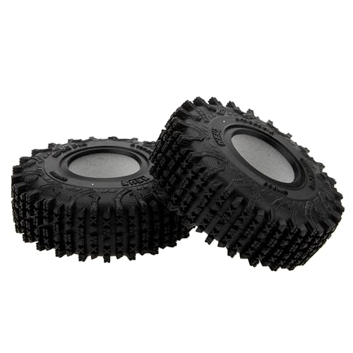 MEUS RACING 1.0 Tires - MS6 MPRO Pin Tires for TRX4M SCX24 FCX24 AX24 1/24 1/18 RC Crawler, 0.75/2.24/R1.0, #M1008 - size: M1008