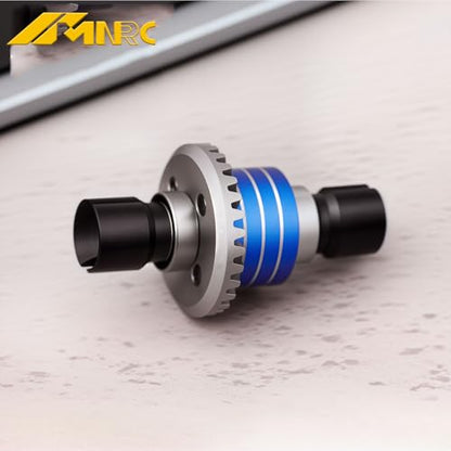 Alum Spur Gear Differential Diff Input Gear Kit for 1/16 H16BM H16PL H16DR 16208 H16207 16209 16210 1/14 H14BM 14301 14302 RC Car Upgrades Part Blue - color: Blue