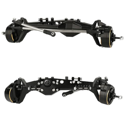CNC Aluminum Front Rear Offset Portal Axle with Brass Counterweight for 1/10 RC Crawler Axial Capra 1.9 UTB AXI03004 AXI03000T1 T2 Buggy F9 Upgrades Part