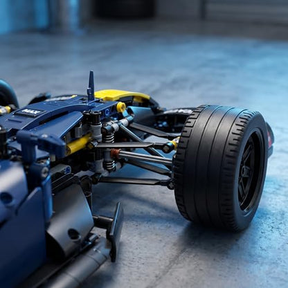 Track Racing rc car, Open Wheel rc car, 1:10 RC Car Kit with LEDs | track racing rc car with a large display-size build, RC power system, LED lights, and detailed suspension; built for solo.