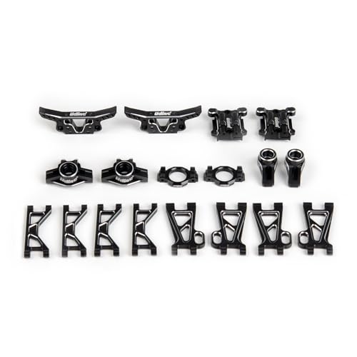 UDIRC 7075 Aluminum Alloy Upgrade Kit, A-Arms, Wheel Hub, Diff Covers & Shock Towers, for UD1610S UD1610PRO UD1611, Black