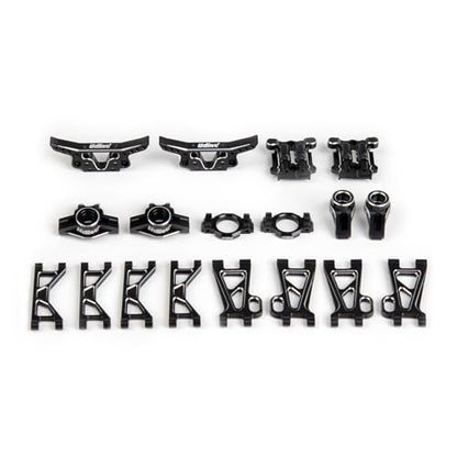 UDIRC 7075 Aluminum Alloy Upgrade Kit, A-Arms, Wheel Hub, Diff Covers & Shock Towers, for UD1610S UD1610PRO UD1611, Black