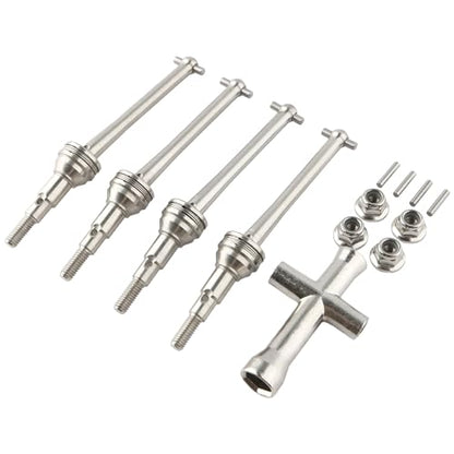RC CAR 16410 Front Rear Metal Drive Shaft CVD Set Accessories Spare Parts for H16GT H16DR H16BM H16 H16P H16E 16208 16209 16210 16207 JC16EP HP161S H17 1:16 Brushless RC Monster Trucks Vehicle