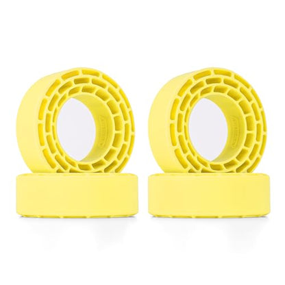 INJORA Silicone Rubber Inserts for 68-72mm 1.3" Tires, Yellow, 1370 - color: Yellow