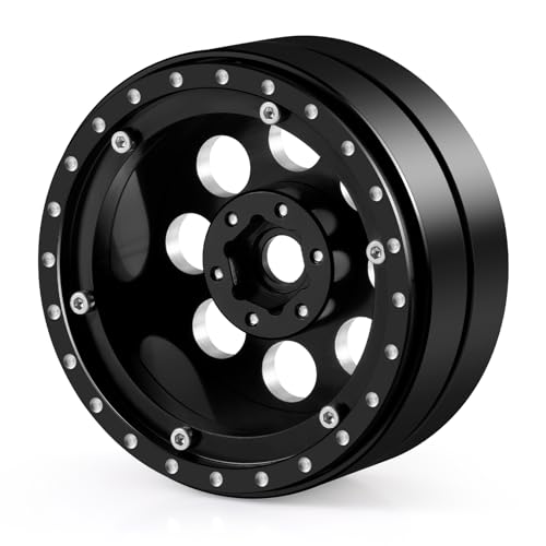 2PCS Aluminum 2.2" Dually RC Beadlock Wheels Rims for 1/10th AXIAL Wraith RR10 SCX10-II TRX4 TRX6 RC Crawler Trailer Car Upgrade Parts