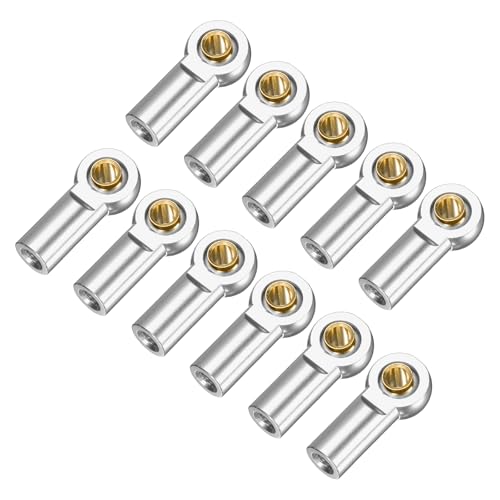 MECCANIXITY Pack of 11 Metal Tie Rod Ends M3xL19mm Steering Ball Silver | Joints Link, for 1/10 RC Hobby Car Truck Crawler DIY Upgrade - color: Silver