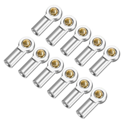MECCANIXITY Pack of 11 Metal Tie Rod Ends M3xL19mm Steering Ball Silver | Joints Link, for 1/10 RC Hobby Car Truck Crawler DIY Upgrade - color: Silver