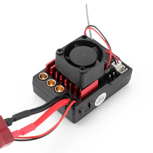 HAIBOXING 1/12TH 1/16TH Scale RC Cars Part Receiver, Brushless RC Truck Spare Parts Brushless ESC/Receiver with Cooling Fan Apply to 903A & 16890A (E785)