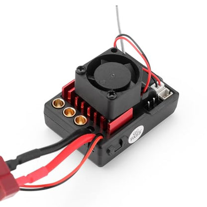 HAIBOXING 1/12TH 1/16TH Scale RC Cars Part Receiver, Brushless RC Truck Spare Parts Brushless ESC/Receiver with Cooling Fan Apply to 903A & 16890A (E785)