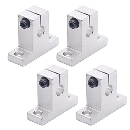 2PCS 8x250mm Linear Motion Rods & 8mm Lead Screw & 4PCS SK8 Rod Support & 4PCS SCS8UU & 2PCS KP08 Pillow Block & 2PCS Flexible Shaft Couplings for 3D Printer (Set of 16, 250mm) - style: 250mm