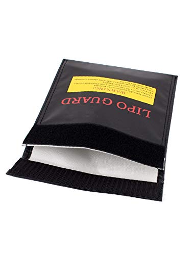 New Lon0167 22cm x Featured 18cm RC LiPo reliable efficacy Battery Safety Guard Fireproof Charging Bag Black(id:e8b ba 35 f2b)