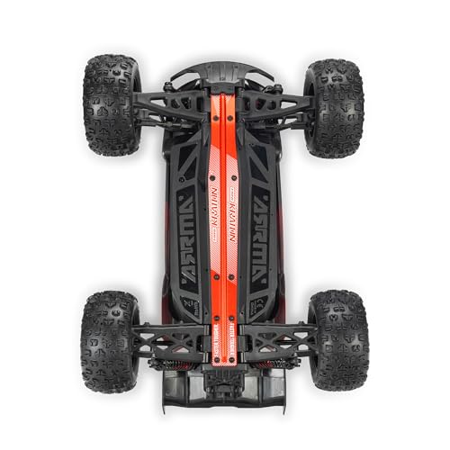ARRMA 1/16 Mini Kraton 3S DSC 4X4 RTR Brushless RC Speed Truck, Black/Red | RC Car, Battery and Charger Not Included ARA2508T1