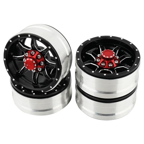 1.9 inch Metal Beadlock Wheel Rims Hubs for Axial SCX10 I II III 90046 SCX10 PRO Capra TRX4 RC4WD D90 1/10 RC Rock Crawler Upgrade Part