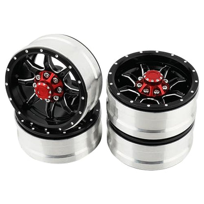 1.9 inch Metal Beadlock Wheel Rims Hubs for Axial SCX10 I II III 90046 SCX10 PRO Capra TRX4 RC4WD D90 1/10 RC Rock Crawler Upgrade Part