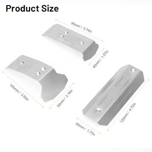 daitoku RC Chassis Protect Armor Skid Plate Guard Upgrades Part for Traxxas Mini Maxx 4WD RTR 1/16 RC Car (#107154-1)