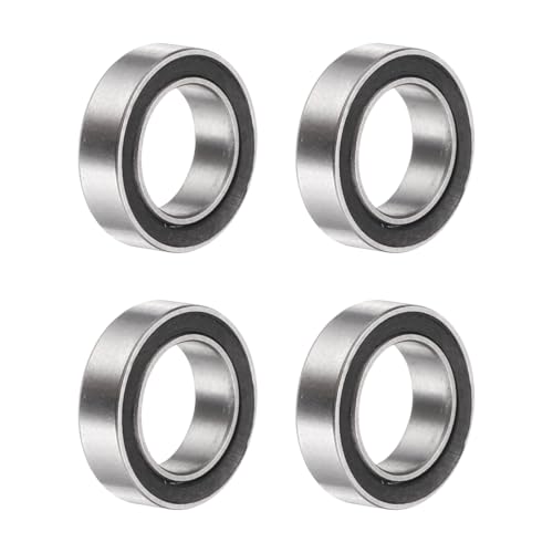 uxcell 4Pcs SMR117-2RS Deep Groove Ball Bearings, 7x11x3mm 440C Stainless Steel Double Shielded Bearings, ABEC 5 - size: 7x11x3mm