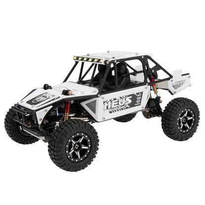 MEUS RACING Mantis24 Body with Roll Cage for Axial 1/24 SCX24 RC Crawler (White) - color: White
