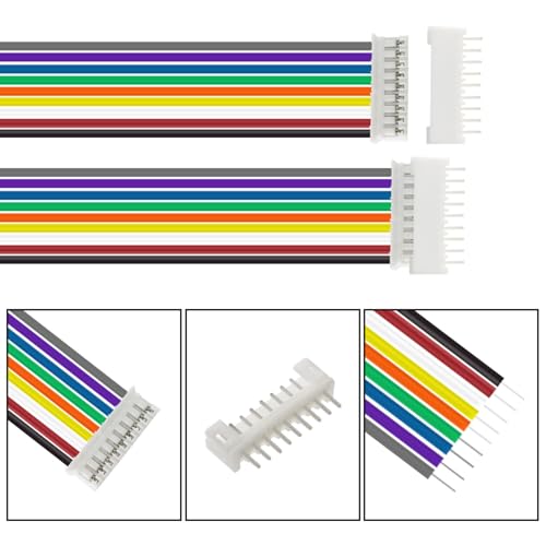 40Pcs Jst 2.0 Ph 9 Pin Connector Plug,Include 20pcs Mini 9 Pin Jst Ph2.0 Connector Plug Female with 150mm Cable Wire & 20pcs Male Micro Jst Ph2.0mm 9 Pin Connector Kit - size: Jst-2.0-Ph-9Pin-20pcs