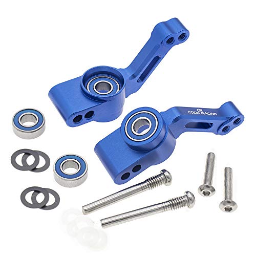 Alloy RC Caster Block&Steering Blocks&Rear Stub Axle Carriers for Traxxas 1/10 4X4 Slash, Stampede, Rustler 4WD -Replaces Part 6837 6832 1952