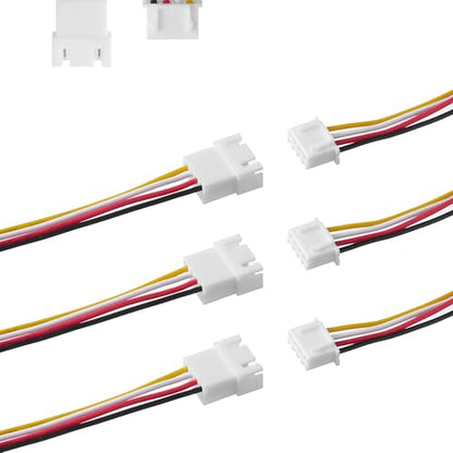 20 Pairs JST-XH 2.54 4Pin Connector Balance Plug Lead Socket. | Plug Lead Socket Male and Female with 100mm Silicone Wire Cables,4 pin jst connector