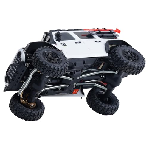 DJX 10PCS Aluminum High Clearance Links Set Front & Rear Link with Steering Link Suitable for Axial SCX30 Upgrades Parts (Titanium) - color: Titanium