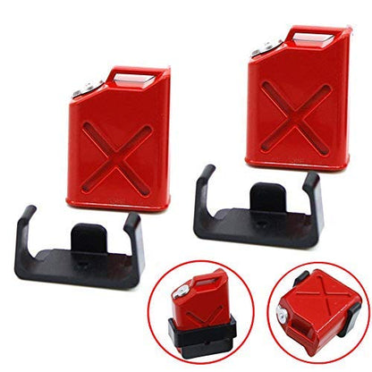 Metal RC Crawler Trailer Tow Hook Hooks Buckle Winch Shackles RC Decorations Accessories & 1/10 Scale RC Rock Crawler Simulation Decoration Accessory Plastic Mini Fuel Tank