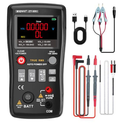 ZT-XR1 2 in 1 Battery Tester Multimeter, 0~±100V 4-Wire Internal Resistance Test, Auto Range 25000 Counts Multimeter Automotive Battery, Household Battery Test, Electronic Equipment Repair
