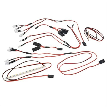 RC Front Rear Lamp Group Compatible with ZD for Racing MX-07 8786 1/7 RC Car Spare Parts Accessories Front and Rear Light Kit RC Car Light Set Lighting System