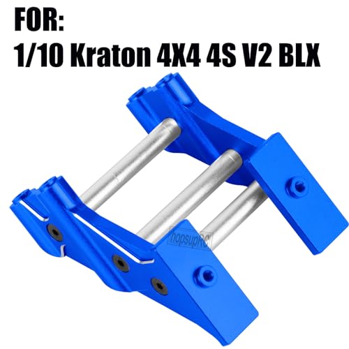 RC Wing Mount Upgrades Part for 1/10 Kraton Outcast 4X4 4S V2 BLX,Alloy Rear Wing Mount Hops Up,Replace ARA320631,Navy Blue - color: Navy Blue(parts)