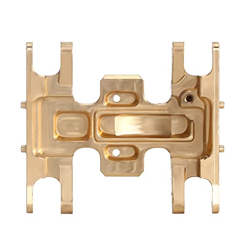 INJORA Brass Skid Plate for 1/24 RC Crawler Axial SCX24 (Gold) - color: Gold