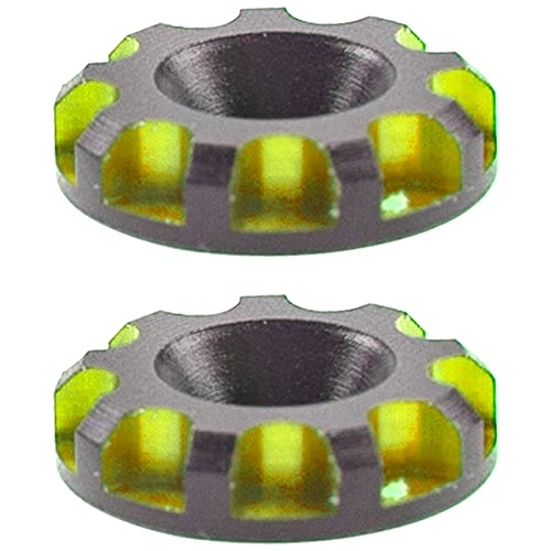 4Pack Vgoohobby Universal Rear Wing Buttons Gasket Compatible with Arrma Traxxas HPI HSP Redcat Axial Tamiya 1/10 RC Off Road Buggy Racing Car (Green) - color: Green