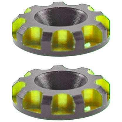 4Pack Vgoohobby Universal Rear Wing Buttons Gasket Compatible with Arrma Traxxas HPI HSP Redcat Axial Tamiya 1/10 RC Off Road Buggy Racing Car (Green) - color: Green