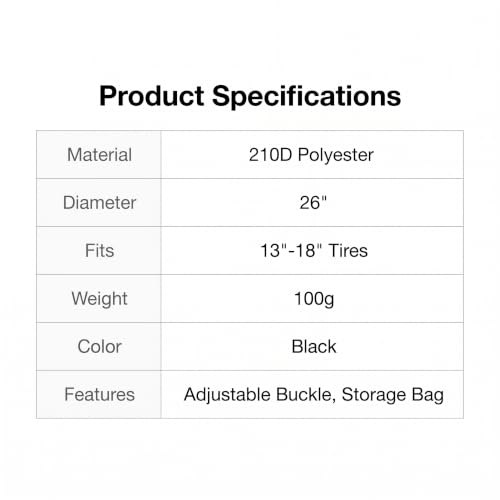 1 PC Spare Tire Cover, 190T Polyester Taffeta Spare Tire Protector with Pocket, 13"-18" Diameters Waterproof Wheel Storage Bag, Universal for Most Cars, Trucks, SUVs (Black #S) - color: Black #S