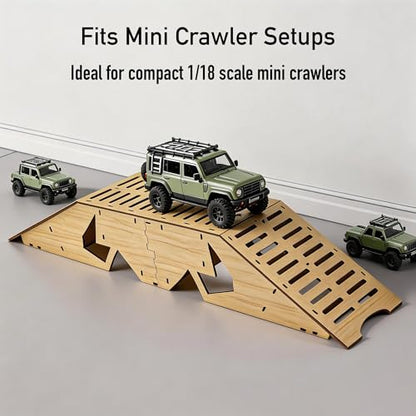 RC Crawler Seesaw Bridge, Course Obstacle for 1/18 and 1/24 Mini Crawlers (Bridge Ramp) - size: Bridge Ramp