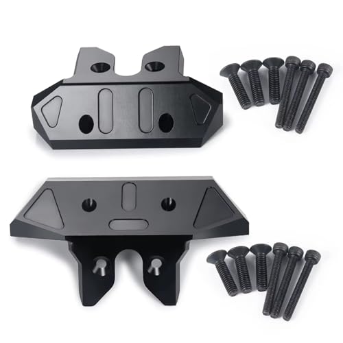 RC Bumper For Sledge 4WD Monster 1/8 RC Car Aluminum Alloy Front Rear Bumper Guard Upgrade Parts Repair Replacement Accessories(Front Rear) - size: Front Rear