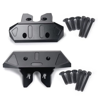 RC Bumper For Sledge 4WD Monster 1/8 RC Car Aluminum Alloy Front Rear Bumper Guard Upgrade Parts Repair Replacement Accessories(Front Rear) - size: Front Rear