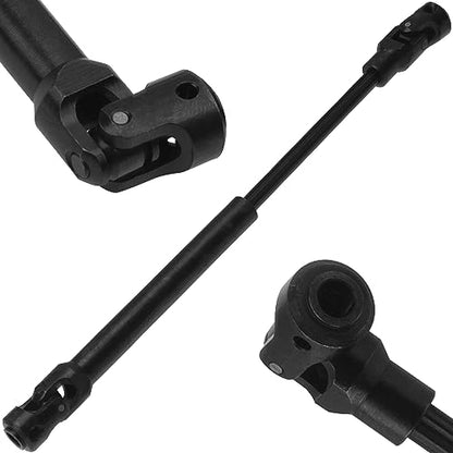 2Pcs Vgoohobby Universal Drive Shaft RC Crawler Driveshaft Compatible with Traxxas TRX4 Axial SCX10 AXI03007 Redcat Gen7 RC4WD D90 TF2 1/10 RC Crawler Car (Black,129-179mm)