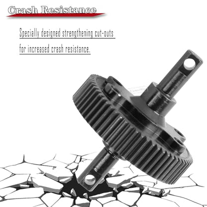 RC Transmission Gear Upgrades Part for 1/10 Slash 2WD VXL,Rustler/Stampede/Bandit 2WD VXL XL-5,Steel Transmission Gear for Gearbox,Black