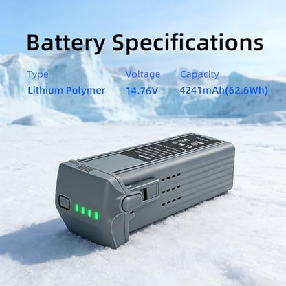 1 Pack Air 3 and Air 3S Intelligent Flight Battery (4241mAh,14.76V) Replacement Battery for DJI Air 3/Air 3S Drone Max Flight time 45 Minutes - style: Air 3/3S Battery*1