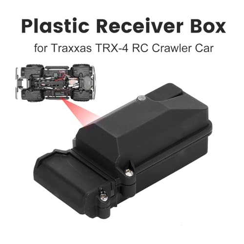 Plastic RC Receiver Box, Waterproof Boxs Receiver Radio Box Reset Switch ESC Protection Replacement for Traxxas TRX4 TRX-4 RC Car