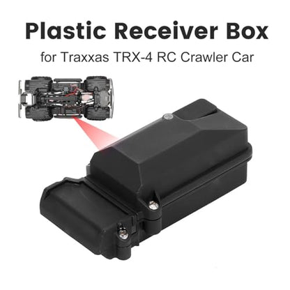 Plastic RC Receiver Box, Waterproof Boxs Receiver Radio Box Reset Switch ESC Protection Replacement for Traxxas TRX4 TRX-4 RC Car