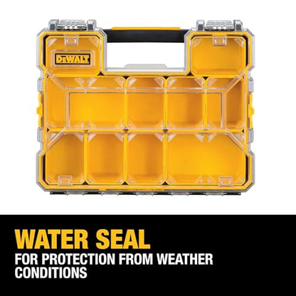 DEWALT Small Parts Organizer, Hardware Storage Box with Removable Dividers, 10-Compartment (DWST14825) (Pack of 3) - size: One Size (Pack of 3)