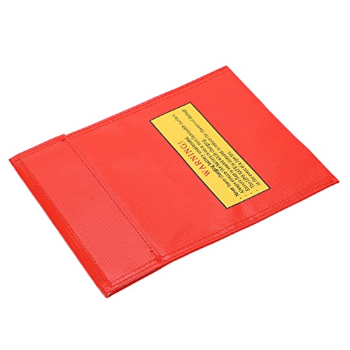 Fireproof Lipo Battery Storage Bag, Explosion Proof Safe Charging Pouch with Flame Retardant Fabric for Drone Aircraft RC Batteries