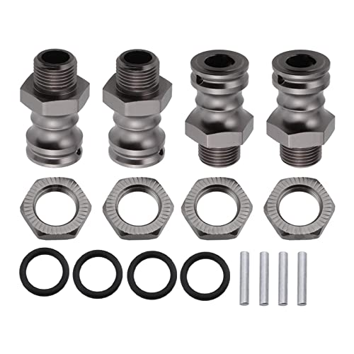 4Pcs 17mm to 23mm Wheel Adapter Conversion Extension, Titanium Gray - color: Titanium Gray