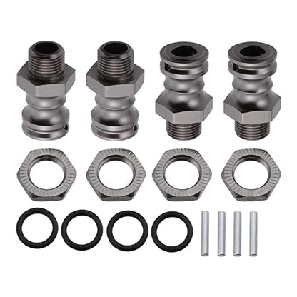 4Pcs 17mm to 23mm Wheel Adapter Conversion Extension, Titanium Gray - color: Titanium Gray