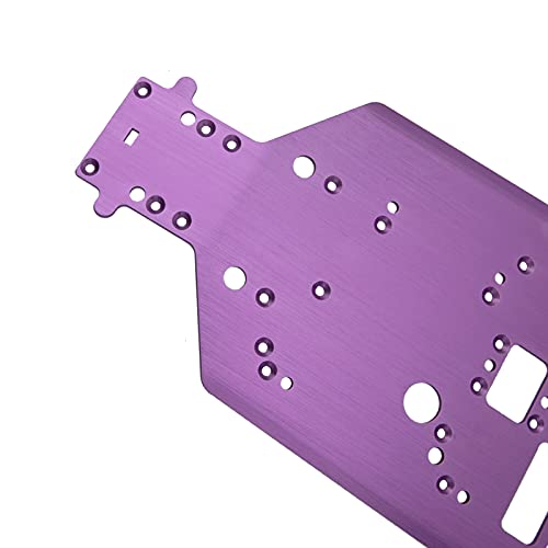 Aluminum Alloy 06001 Chassis Bottom Plate Frame Compatible with Redcat Racing HSP 94105 94106 94108 94109 1/10 RC Off-Road Buggy Car (Purple) - color: Purple